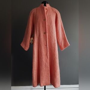 Elizabeth Arden Vintage Coat Size 8 + Free Gift Golden Metal Filenes Italy Bag